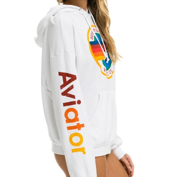 Aviator Nation Hoodie Relaxed Venice Pullover Sz M Unisex - Picture 9 of 12